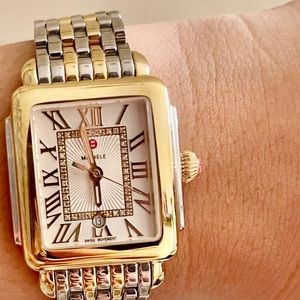 Michele Deco Madison Mid Diamond Dial Watch